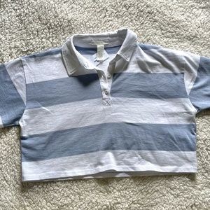 cropped collard shirt from tillys